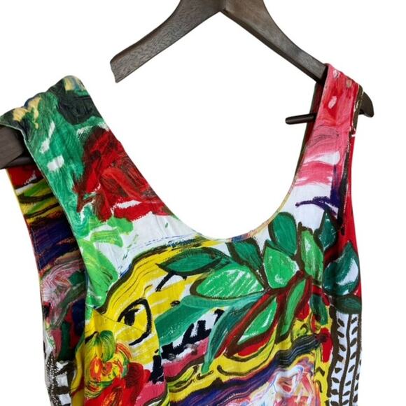Jams World Multi-Colored Tank Style Fitted Dress - Size 11 - Picture 2 of 6